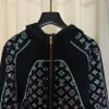Женские свитера, дизайнерский 2023, синий/черный кардиган с буквенным принтом, тот же стиль, DH038 VYS8