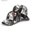 Casquettes de baseball Nouvelle haute qualité broderie camouflage casquette de baseball hommes femmes sports de plein air jungle chasse randonnée pêche adulte mode chapeau de soleil T230728