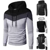 Heren Hoodies Sweatshirt Jurk Herfst- en Wintertruien Top Stiksel Kleur Lange mouw Zachte jas Informeel Capuchon Splitsen Mode Hu12