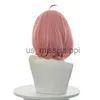 Parrucche cosplay Parrucca Lemail Capelli sintetici Anime Spy Family Anya Parrucche cosplay Adulti s 40 cm Rosa Bobo Parrucche da donna Parrucche cosplay resistenti al calore x0901