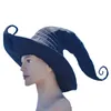 Szerokie brzegowe czapki wiadra moda kątowa czapka wiedźma strata czarodzieja duża ruche kreatywne kobiety akcesorium kostiumowe dla Hallowee 230831