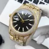 Wristwatch Diamond Watch 2023 Mens Automatic Mechanical Watch Sapphire 41mm Strap Diamond-studded Steel Women Wristwatch Montre de LuxeQKNA