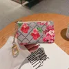 Luxe Kleine Rits Portefeuilles Heren Dames Designer Sleutelzakje Portemonnee Echt Leer Letter Reliëf Credit Poke Kaarthouder Hoofdtelefoon Clutch Bag Groothandel Cadeau