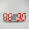 Relógios de mesa Nordic LED Digital Alarm Clock Wall Pendurado Relógio Snooze Calendário Eletrônico Inteligente