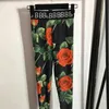 Blommuttryck kvinnor yoag toppar leggings spårdräkt blixtlås långärmad blus hög midja byxor tröjor tröja byxor sport set