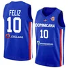 Maillot de basket-ball imprimé République Dominicaine Coupe du monde 2023 10 Andres Feliz Karl-Anthony Towns 32 3 Jean Montero 5 Victor Liz 0 Antonio Pena Équipe nationale FIBA