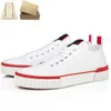 PEDRO Sneakers Red Designer Chaussures High / Low Top Skateboard Walking Toile Cuir Mens Womens Casual Shoe Couple Comfort Walk 78