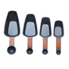 Measuring Tools 4pcs Spoons Coffee Scoops Baking Cooking 1/4 Cup To 1 PP Plastic With Scale Kitchen Tool Accessories