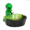 Smoke Shop Ashtray Alien Human Shaped Ashtray Size Harts AshTray Ashtray Bong Dab Rig Rökning Tillbehör