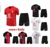 23 24 MilanS Treino Tuta Maglia Camisa de Futebol Terno de Treinamento Survetement Camiseta de Foot 2023 2024 IBRAHIMOVIC Chandal Kit Futebol Manga Curta Fatos de Treino