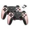 Controladores de jogo Joysticks Dual Wireless 2.4G Gamepad para PC Linux Android Smart TV USB Game Controller para Windows98/2000/XP/2003/Vista/WIN7 Gaming Handle HKD230831