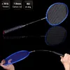 Badmintonschläger Badmintonschläger 1 Stück Kohlefaser-Badmintonschläger Professioneller Trainingsschläger mit Saitentasche 4u 22-30lbs Sport Herren z Speed mit Geschenk Q