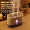 Humidificateurs Diffuseur d'huile essentielle Diffuseur d'huile essentielle d'arôme de grande capacité Double buse Ultrasonique portable à sept couleurs pour le bureau à domicile Q230901