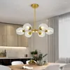 Lampy wiszące szklane bąbelek vintage sufit Lampa życiowa salon sypialnia restauracja cząsteczka loft przemysłowy pleksiglass