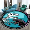 Tapis ronds de dinosaures mignons pour chambre à coucher, tapis pour salon, tapis personnalisable, un tapis rond pour enfants HKD230901