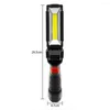 Portable Lanterns LED Handheld 360 Degree Rotation COB Emergency Lamp USB Charging Torch For Outdoor Car Maintenance