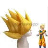 Perruques de cosplay Son Goku Cosplay Perruque Noir Jaune Rouge Bleu Halloween Jeu de Rôle Cheveux Courts Carnaval Performance Accessoires Accessoires 2022 x0901