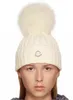 Inverno novo engrossado ao ar livre manter quente chapéu de malha de alta qualidade com bola de pele casal bordado bonés de lã