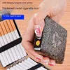 Metal Stereo Embossed Tungsten Wire Ignition Cigarette Case Charging Lighter 16 Thick Smoke Thickened Moisture Proof USB VWSL