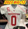 2023 BIG-12 Ike Ogbogu Houston Cougars Camisa de futebol Mannie Nunnery Chidozie Nwankwo Blake Okoye Perry Olsen Gervarrius Owens Custom Stitched Houston Jerseys