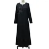 Vêtements ethniques Muslin Abayas Femmes Zipper Cardigan Slim-Fit Robe Dubaï Solide Couleur Robe Abaya Turquie Islam Arabe Musulman Elegance