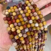Anhänger Halsketten Natürliche Stein Ei Eigelb Runde Perle 4 6 8 10 12mm Halskette Großhandel Modische Einfache Männer und Frauen