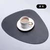 Table Mats Placemats European Style Double-sided Leather Insulation Mat Triangle Waterproof Durable Western Food Kitchen Tool