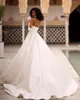 Vintage a linha vestidos plissados vestido de casamento sem alças trem varredura plissado robe de mariee vestidos de noiva