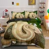 Yatak Setleri 3D Yılan Baskısı Yorgan Yorgan Kapağı Seti Hayvan Yatak Setleri Lüks Bedklotlar Tek Çift Boyut R230901
