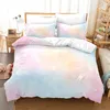 Bedding sets Gradient Cloud Duvet Cover Set Colorful Print Bedding Set For Girls Women Bedroom Decorative Bedspread