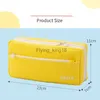 Pencil Bags Angoo Cream Cube Pencil Bag Pen Case Pure Color Basic Design Storage Pouch Pocket for Stationery School A7289 HKD230901