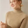 Women's Sweaters Turtleneck Cashmere Sweater Pure Tight And Thin High Lapel Bottoming Shirt Women