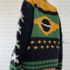 Suéteres masculinos 2023 cardigan suéter estética brasileira roupas góticas de pescoço alto retro inverno 90s harajuku estética 230831