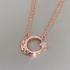 Pendentif Colliers Huitan Romantique Lune Et Étoile Collier Pour Femmes Creative Design Cérémonie De Mariage Accessoires De Mariée Bijoux