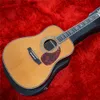 41 Inches Solid Cedar D Type Acoustic Guitar Abalone Rosewood Back and Sides Guitarra