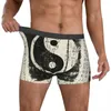 Mutande Yin e Yang Symbol Boxer da uomo Pantaloncini da uomo Cartoon Anime Mutandine divertenti Biancheria intima morbida per