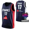 Printed France Basketball Jersey World Cup 32 Victor Wembanyama 10 Evan Fournier 5 Nicolas Batum Joel Embiid 21 Rudy Gobert 27 77 Damien INGLIS 12 NANDO DE COLO