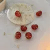 Dangle Oorbellen Aomu 2023 Japan Koreaanse Cherry Fruit Vormige Drop Voor Vrouwen Zoete Meisjes Leuke Brincos Lijn Pendientes Sieraden Geschenken