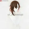 Parrucche Cosplay Gioco Nu Carnival Yakumo Parrucca Cosplay Corta Marrone Arancione Rosso Capelli sintetici resistenti al calore Parrucche per feste di Halloween Protezione per parrucca x0901