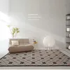 Alfombra con patrón geométrico moderno, alfombras de estilo crema para dormitorio, sala de estar, alfombra de área grande, alfombra decorativa informal para dormitorio HKD230901