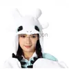 home clothing White Animal Kigurumi Adults Onesies Women Men Pajamas Halloween Costumes Cosplay Jumpsuit Christmas Gift x0902