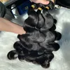 Brazilian Peruvian Malaysian Indian Hair Natural Black Body Wave Wavy Hair Extensions 3 Bundles 100% Raw Virgin Remy Human Hair Weaves