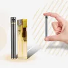 Lighters Mini Cigarette Lighter Grinding Wheel Flint Free Fire Butane No Gas Lighter Portable Can Be Placed Cigarette Box Smoke Accessories 3CT0