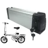 E-cykel Akku 24V 20AH Silver Fish Type 24v Lithium E Bikettbatterier för BBS02 BAFANG 350W 500W 250W