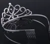 Bridal Tiaras mit Strasssteinen Hochzeit Schmuck Mädchen Kopfstücke Geburtstagsfeier Performance -Festzug Crystal Crowns Hochzeit Accessor9075606 Zz