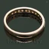 Les anneaux de cluster vintage sympas! Bonne de mariage Solid 14kt Rose Gold 0.30Ct Pave Diamond Band à vendre