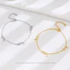 Bracelet clouté en argent sterling avec un petit charme haut de gamme, simple et polyvalent en forme de cœur pêche pour femme