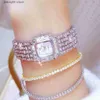 Altri orologi da donna di marca di lusso con strass braccialetto da polso per donna orologio al quarzo in oro vestito da moda diamante polso femminile T230905