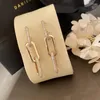 Dangle Earrings Luxury Zircon Link Chain Pendant Earring For Women Statement Trend Africa Dubai Celebration Party Dress Boutique Jewelry