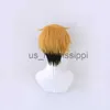 Cosplay Wigs Haikyuu Anime Miya Atsumu Cosplay Wig Adullt Miya Osamu Costume Hair Synthetic Wig Cap x0901